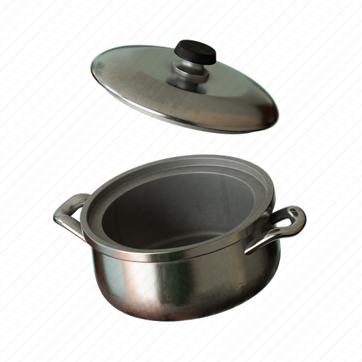 Saucepan, cooking, kitchen, utensil 3D illustration - Download on Iconfinder