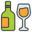 wine, glass, bottle 