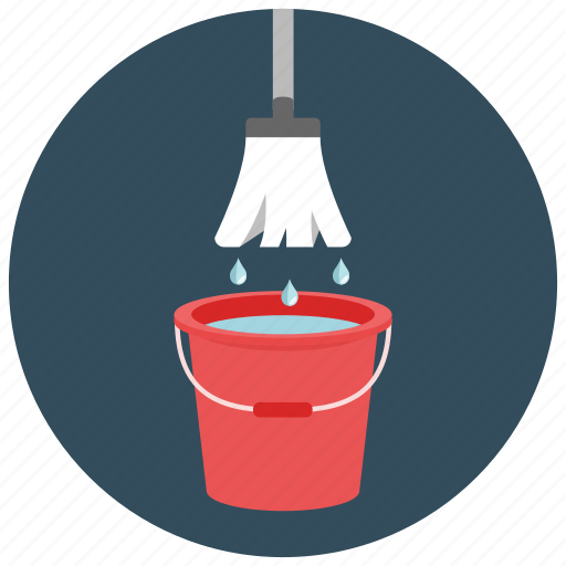 Bucket, home, housekeeping, mop, tool, water icon - Download on Iconfinder