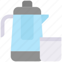 beverage, boiler, can, drink, kettle, pitcher, water