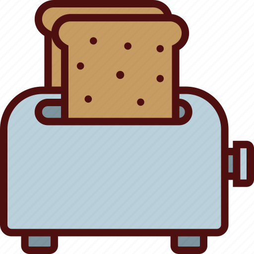 Appliances, bread, food, kitchen, toaster icon - Download on Iconfinder