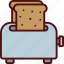 appliances, bread, food, kitchen, toaster 