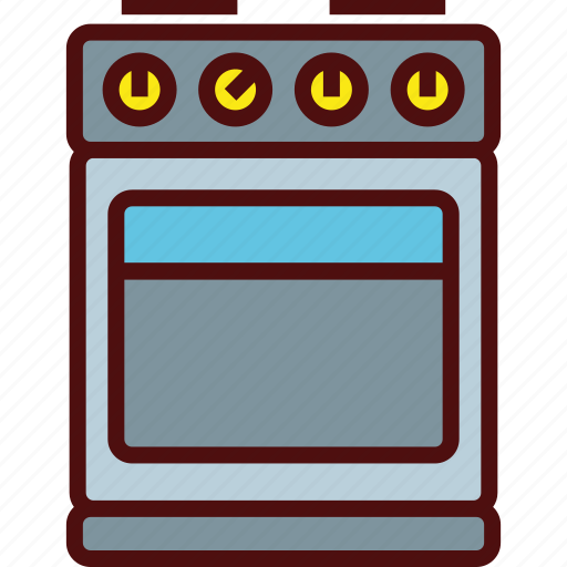 Appliance, cooking, gas, kitchen, oven, stove icon - Download on Iconfinder