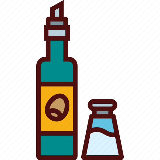 Bottle, cooking, oil, olive, pepper, salt, shaker icon - Download on Iconfinder