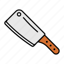 cleaver, large knife, kitchen, tools, knife, cook, butcher knife