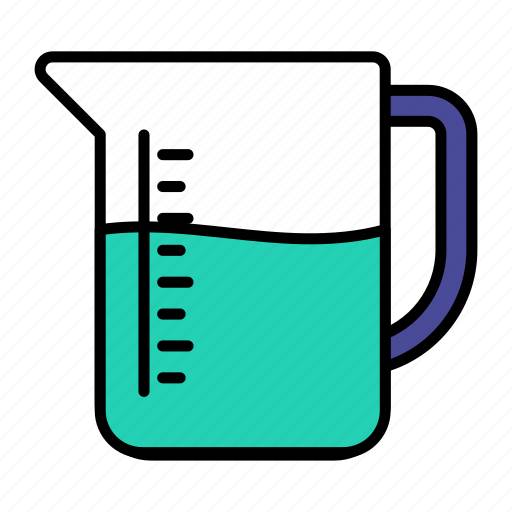 Measuring cup, kitchen, equipment, jar, water, juice, utensils icon - Download on Iconfinder
