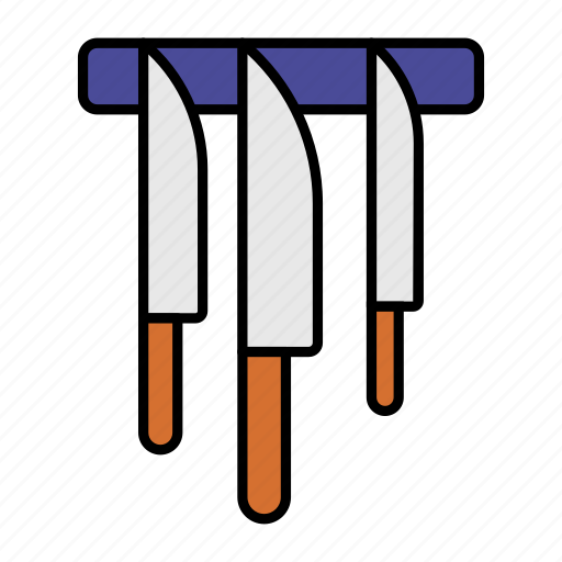 Knife, knives, cutting tool, cutlery, blade, cut, kitchen icon - Download on Iconfinder