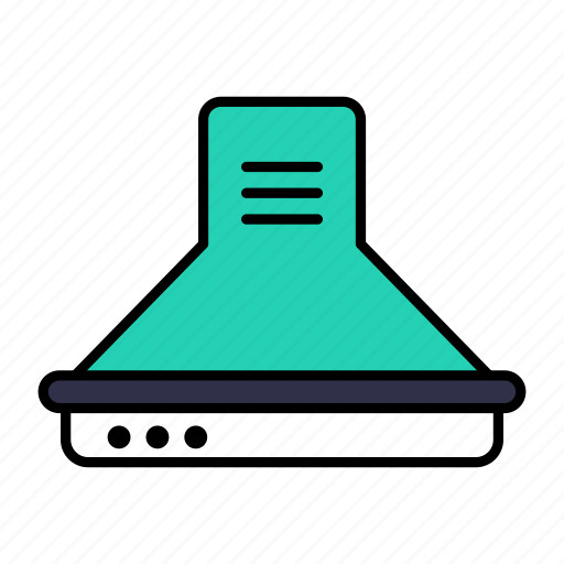 Electric, kitchen, conventional hood, heat remover, equipment, kitchen hood, kitchen ventilation icon - Download on Iconfinder