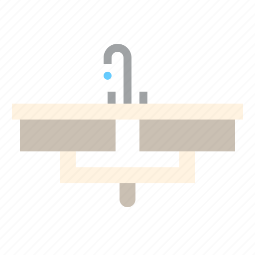 Basin, bathroom, faucet, sink, washbasin icon - Download on Iconfinder