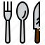 food, fork, kitchen, knife, restaurant, spoon, steak 