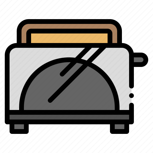 Bakery, breakfast, kitchenware, toast, toaster icon - Download on Iconfinder