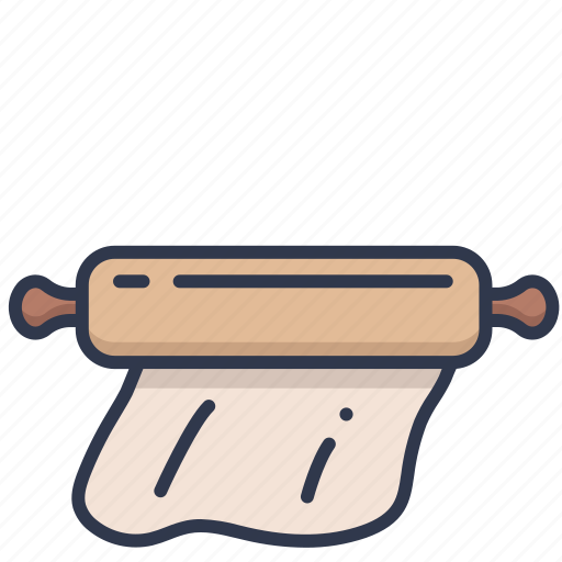 Bakery, cooking, kitchen, pin, rolling icon - Download on Iconfinder