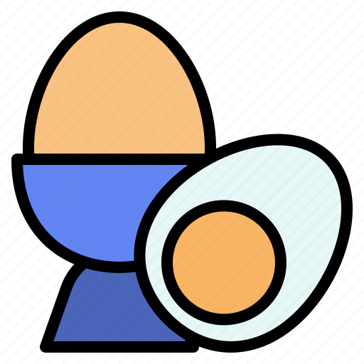 Kitchen, boiledegg, food, breakfast, eggcup, protein icon - Download on Iconfinder