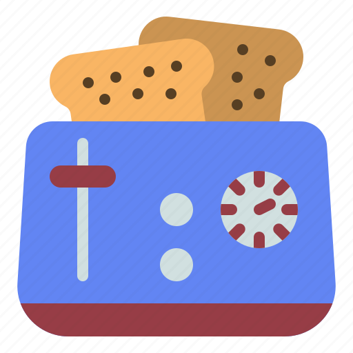 Kitchen, toaster, bread, toast, breakfast, cooking icon - Download on Iconfinder