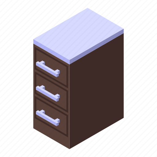 Kitchen, drawer, furniture, isometric icon - Download on Iconfinder