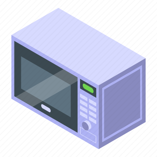 Kitchen, microwave, isometric icon - Download on Iconfinder