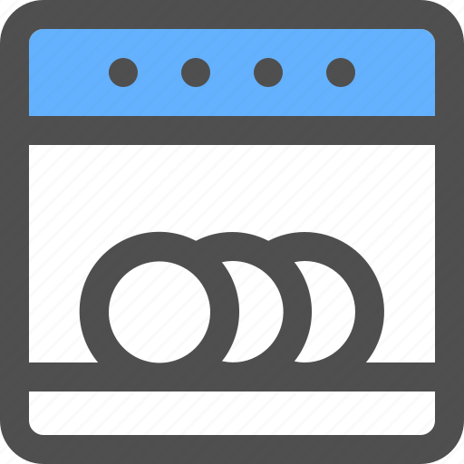 Dishwasher, kitchen, cook, home, tools, food icon - Download on Iconfinder