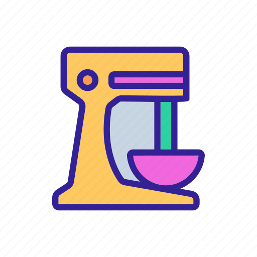 Bowl, device, kitchen, mixer, planetary, professional, wide icon - Download on Iconfinder