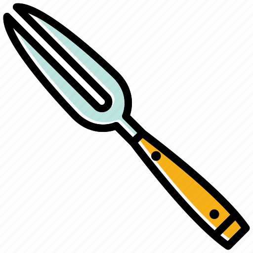 Carving fork, cooking tool, prongs, sharp object, utensils icon - Download on Iconfinder