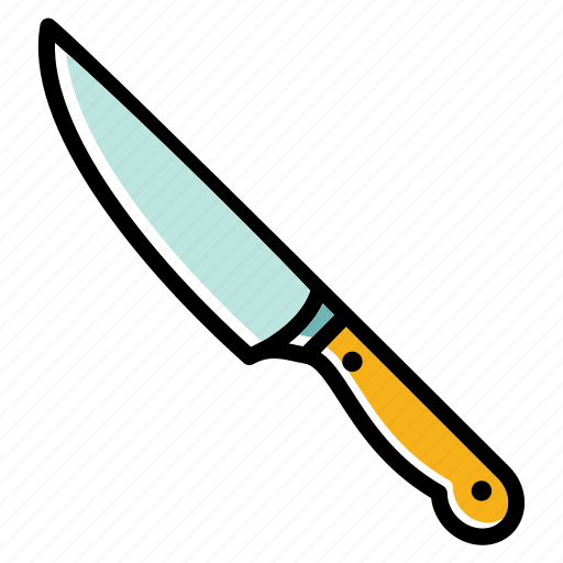 Chef knife, cook knife, cutting tool, sharp object, utensils icon - Download on Iconfinder