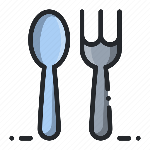 Eat, fork, kitchen, spoon, utensil icon - Download on Iconfinder