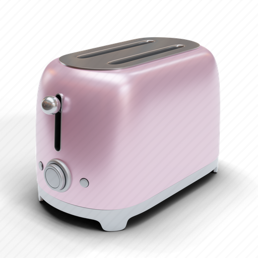 Bread, toaster, kitchen, electronic, tool, object, utensil 3D illustration - Download on Iconfinder