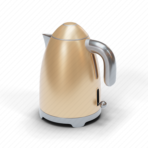 Kettle, kitchen, electronic, tool, object, utensil, cook 3D illustration - Download on Iconfinder