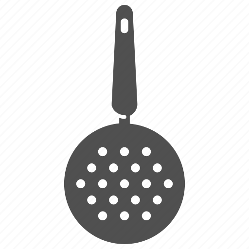Cooking spoon, kitchen tool, skimmer spoon, skimmer utensil, utensil icon - Download on Iconfinder