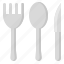 fork, kitchen, knife, spoon 