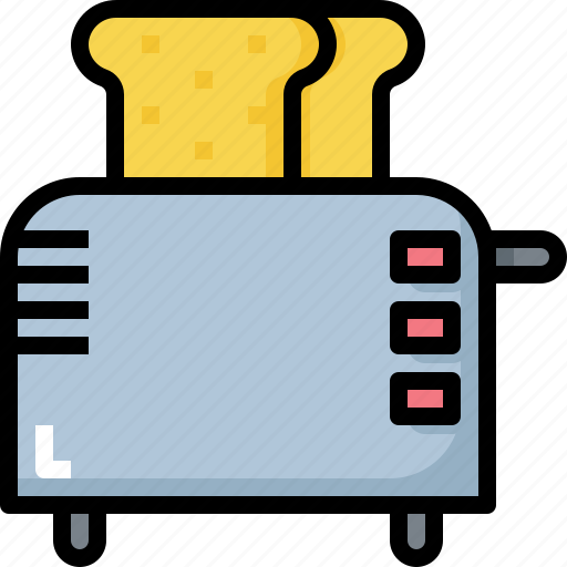 Appliances, bread, cooking, food, kitchen, kitchenware, toaster icon - Download on Iconfinder