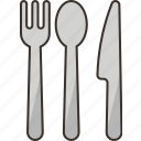 cutlery, knife, spoon, utensil, dining