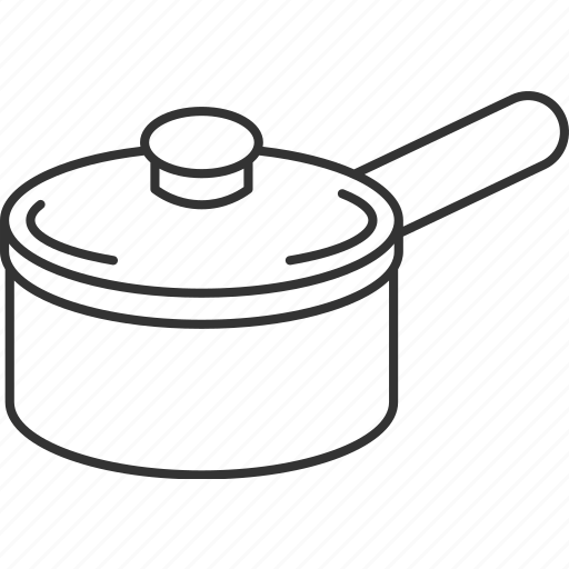 Saucepan, pot, cooking, utensil, handle icon - Download on Iconfinder