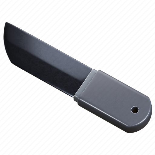 Slice, weapon, sharp, kitchen, blade, cutter, knife 3D illustration - Download on Iconfinder