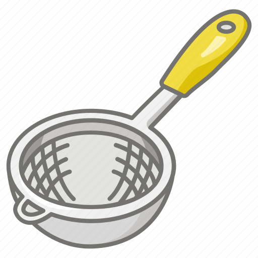 Kitchen, ladle, sieve, sifter, strain, strainer, utensil icon - Download on Iconfinder