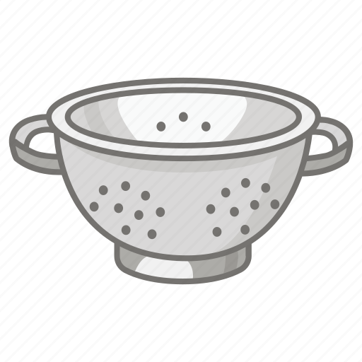 Colander, cullender, draining, kitchen, pasta, strainer, utensil icon - Download on Iconfinder