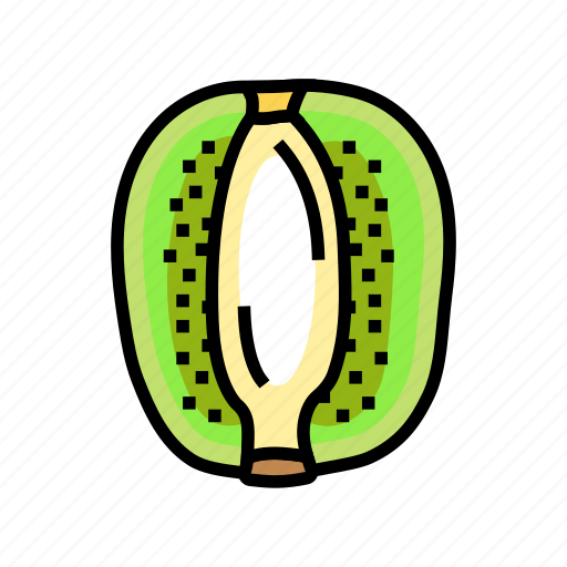 Cut, kiwi, fruit, fresh, green, slice icon - Download on Iconfinder