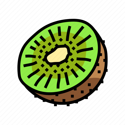 Cut, kiwi, fruit, green, fresh, slice icon - Download on Iconfinder