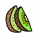 kiwi, food, fruit, green, fresh, slice