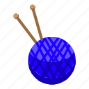 knitting, ball, isometric