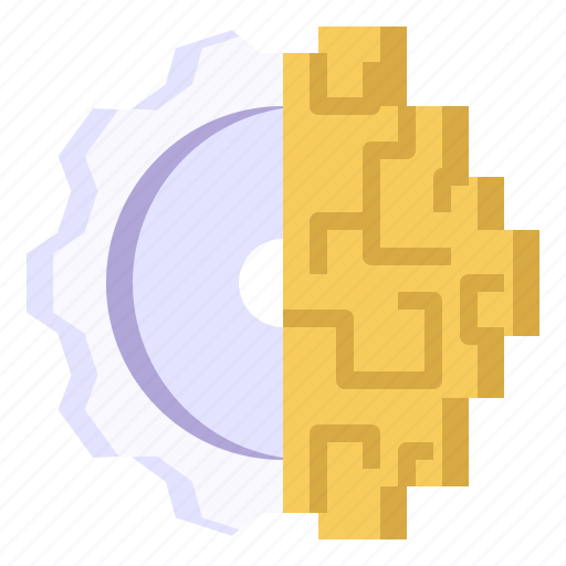 Brain, brainstorming, control, gear icon - Download on Iconfinder