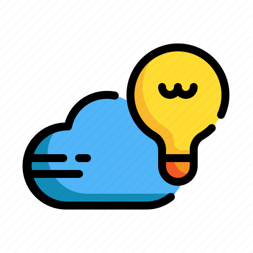 Cloud, bulb, idea, knowledge, storage, server, database icon - Download on Iconfinder