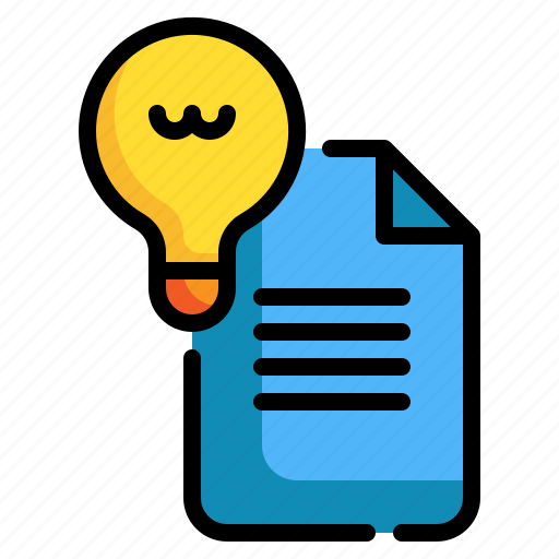 Document, report, bulb, knowledge, file icon - Download on Iconfinder