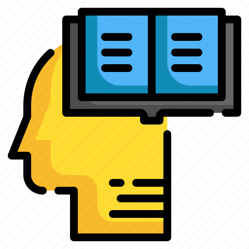 Human, brain, book, knowledge, learning, education, reading icon - Download on Iconfinder