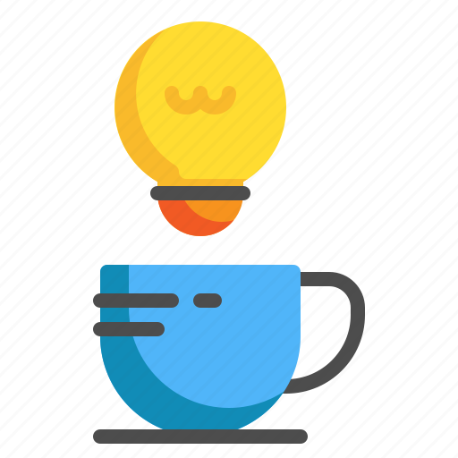 Coffee, cup, bulb, knowledge, drink, idea icon - Download on Iconfinder