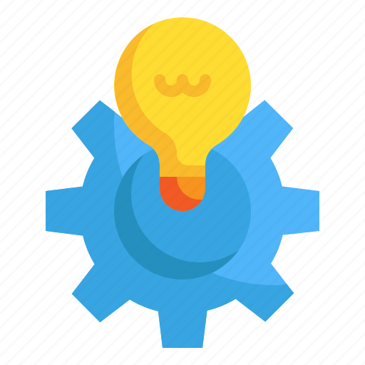 Gear, cog, wheel, bulb, knowledge, education, setting icon - Download on Iconfinder
