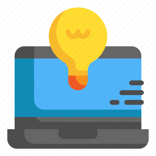 Laptop, bulb, knowledge, learning, education, computer icon - Download on Iconfinder