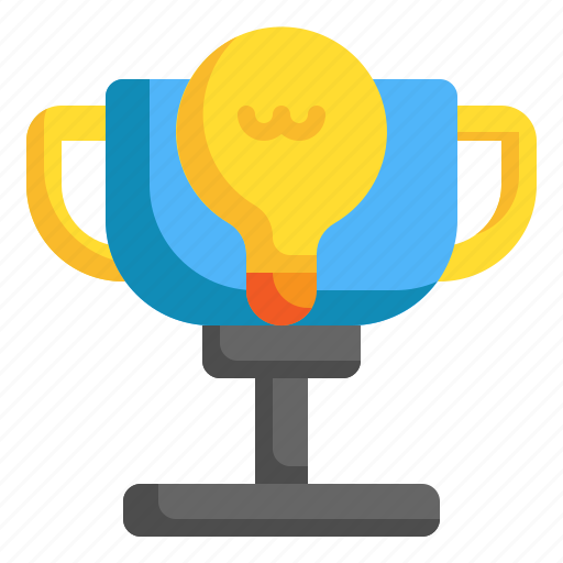 Trophy, win, bulb, knowledge, idea, winner icon - Download on Iconfinder