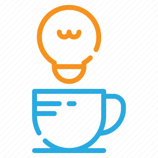 Coffee, cup, bulb, knowledge, drink, idea, creative icon - Download on Iconfinder