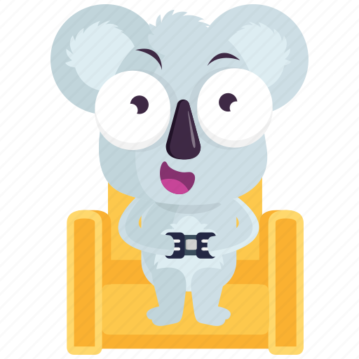 Emoji, emoticon, gaming, koala, smiley, sticker, video icon - Download on Iconfinder