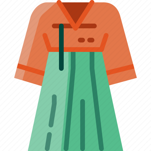 Clothing, costume, dress, female, korea, tradition, woman icon - Download on Iconfinder